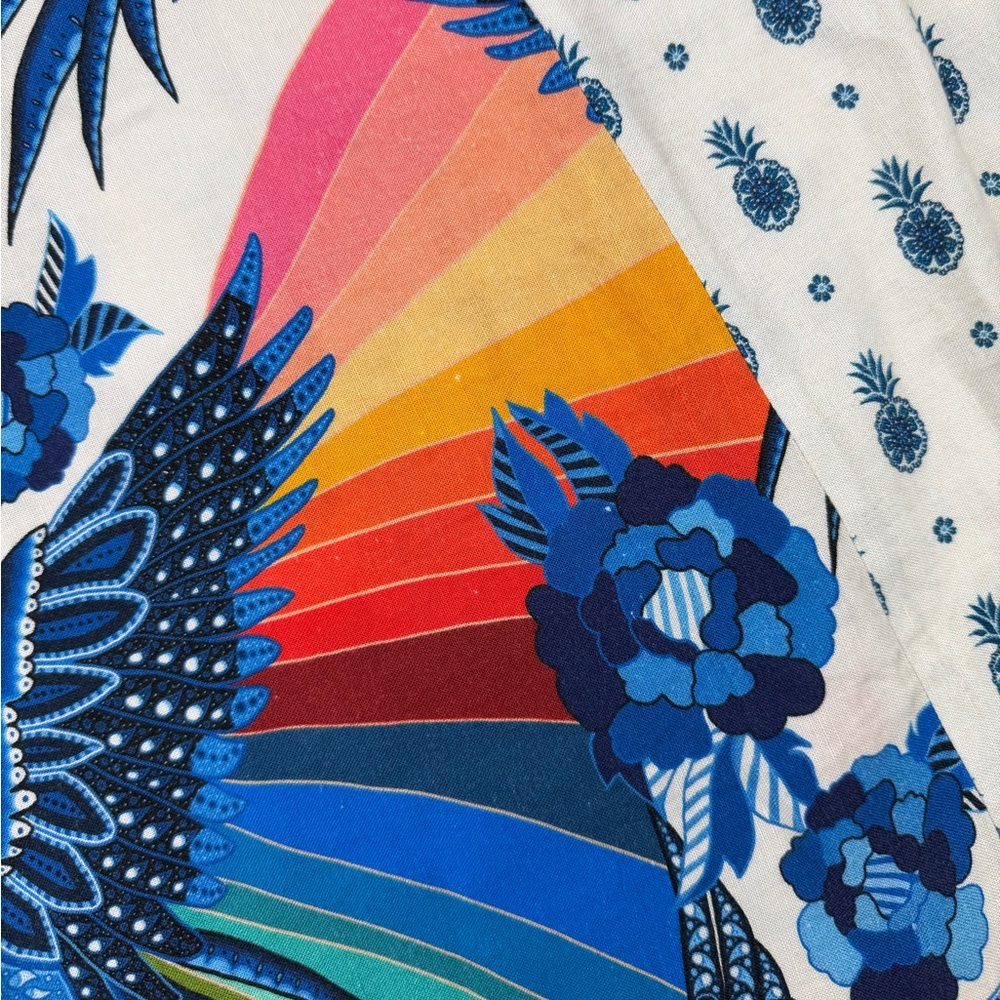 🌊 FARM Rio Surf Button-down‎ Shirt XS - Picture 10 of 14